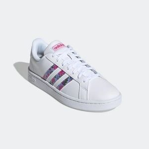 New adidas x FARM RIO GRAND COURT Shoes | White-Floral Stripes Size 8